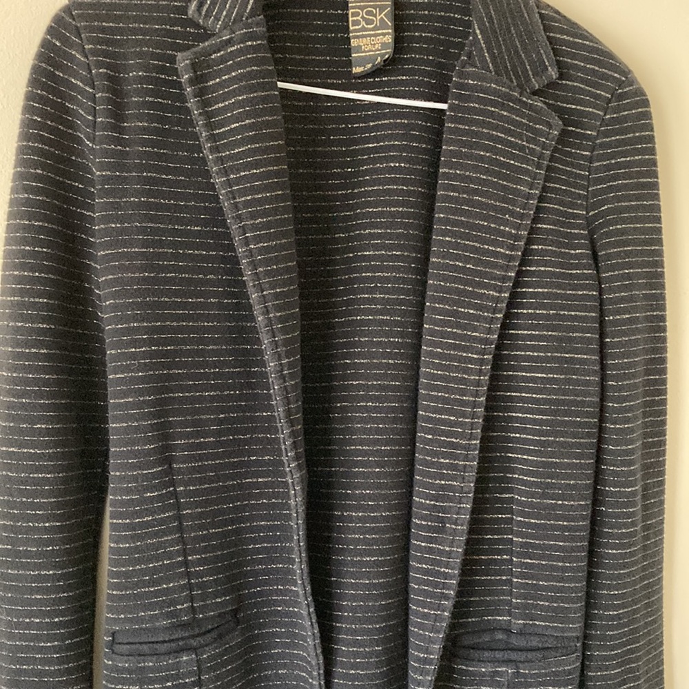 Bershka Black Blazer with gold threading size M